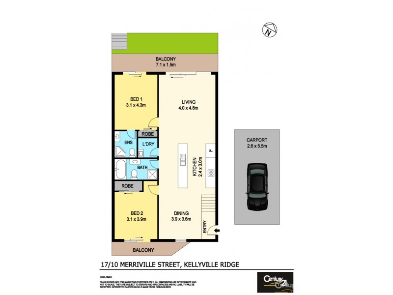 17/10 Merriville Road, Kellyville Ridge NSW 2155 Floorplan