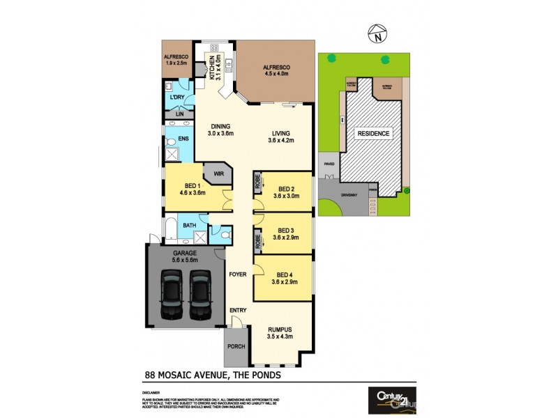 88 Mosaic Avenue, The Ponds NSW 2769 Floorplan