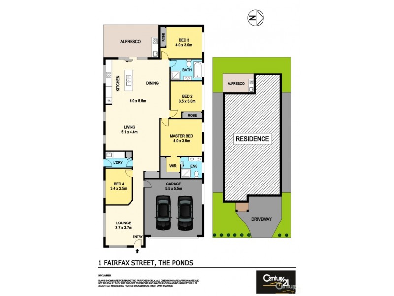 1 Fairfax Street, The Ponds NSW 2769 Floorplan