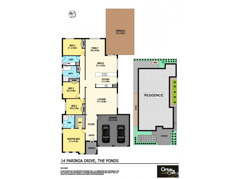 14 Paringa Drive, The Ponds NSW 2769 Floorplan