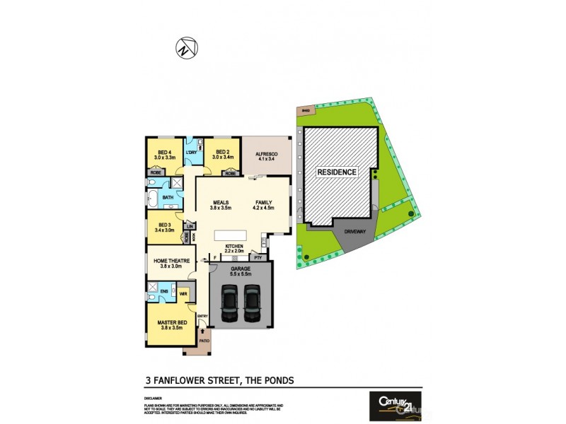3 Fanflower Street, The Ponds NSW 2769 Floorplan