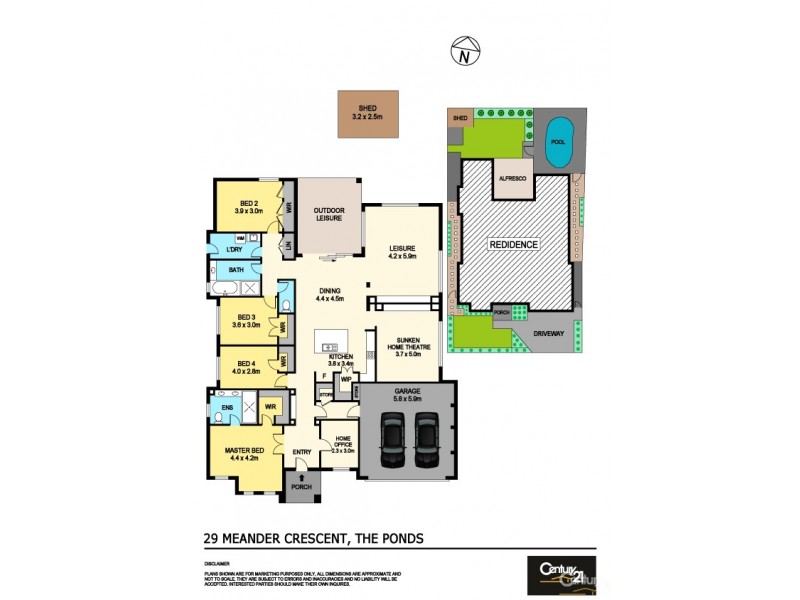 29 Meander Crescent, The Ponds NSW 2769 Floorplan
