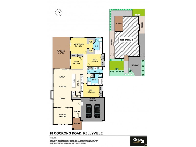 18 Coorong Road, Kellyville NSW 2155 Floorplan