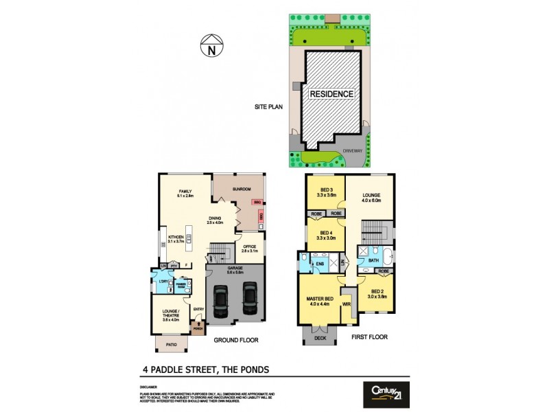 4 Paddle Street, The Ponds NSW 2769 Floorplan