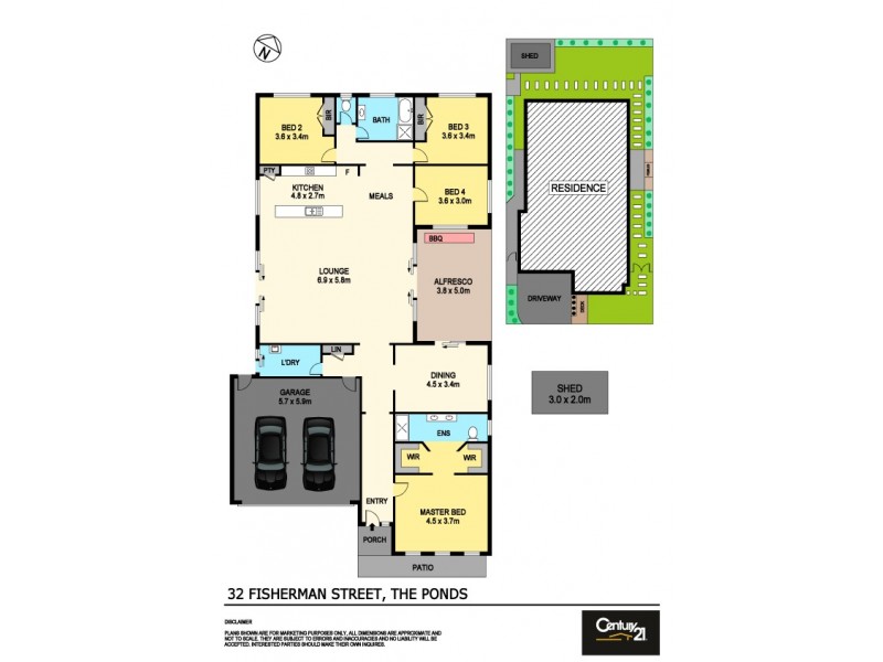 32 Fisherman Street, The Ponds NSW 2769 Floorplan