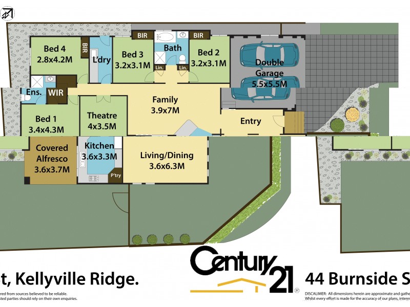 44 Burnside Street, Kellyville Ridge NSW 2155 Floorplan