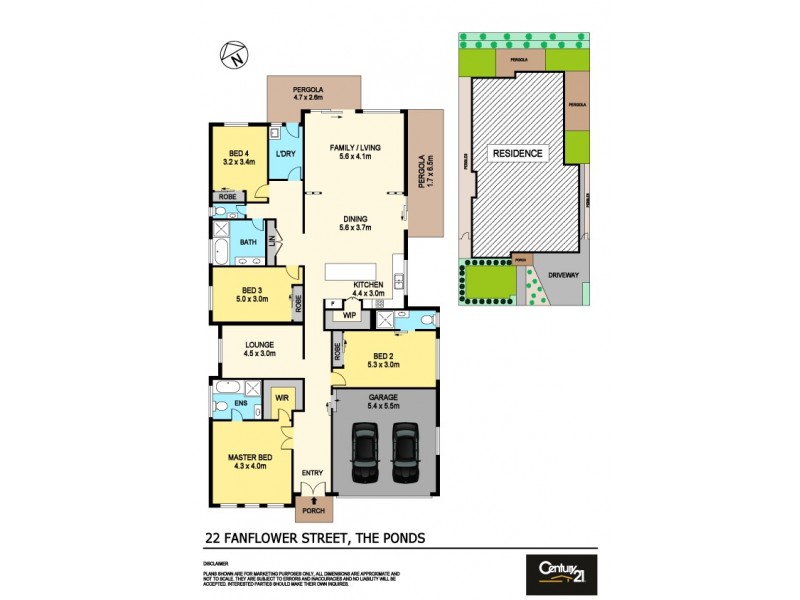 22 Fanflower Street, The Ponds NSW 2769 Floorplan