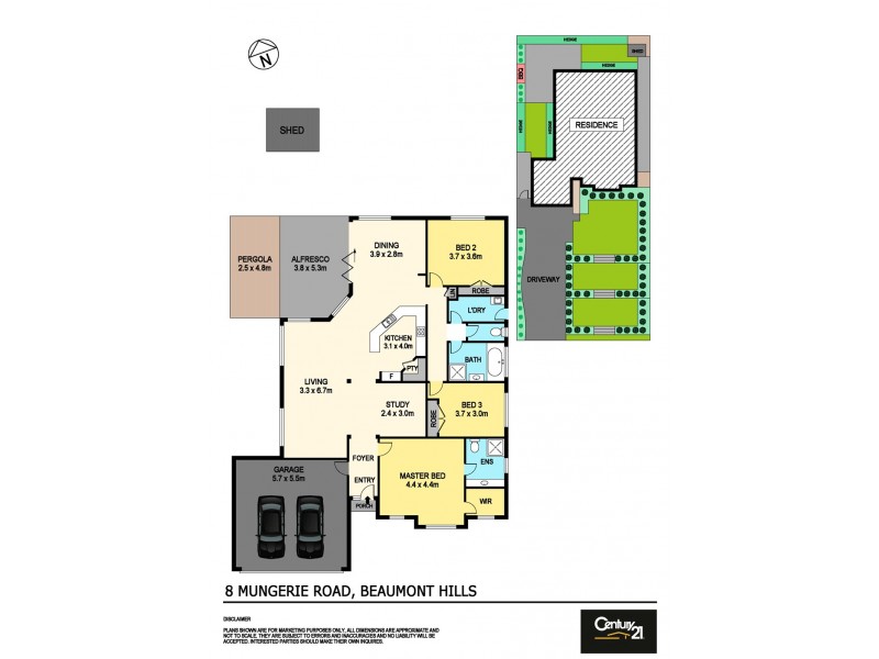 8 Mungerie Road, Beaumont Hills NSW 2155 Floorplan
