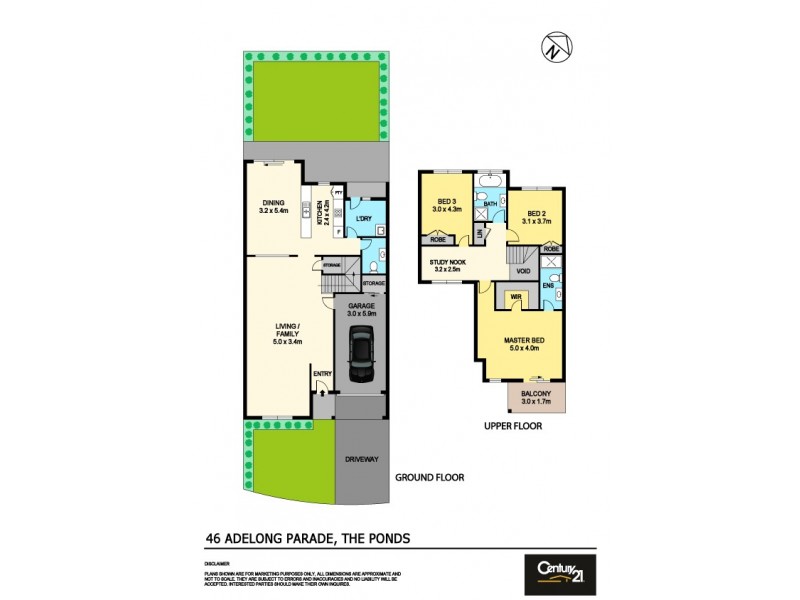 46 Adelong Parade, The Ponds NSW 2769 Floorplan
