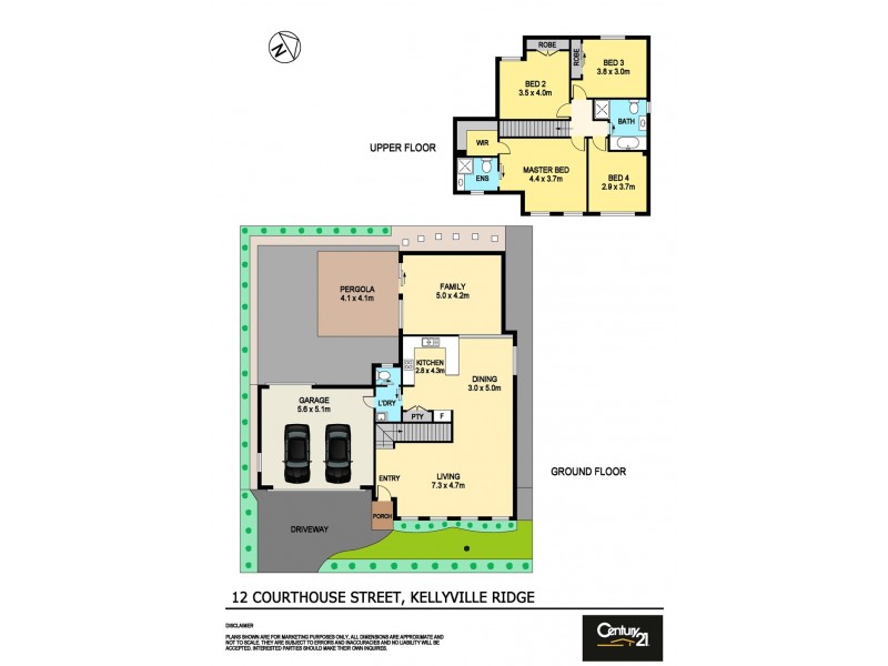 12 Courthouse Street, Kellyville Ridge NSW 2155 Floorplan