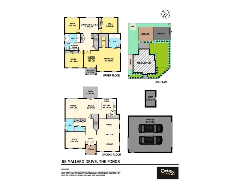 85 Mallard Drive, The Ponds NSW 2769 Floorplan