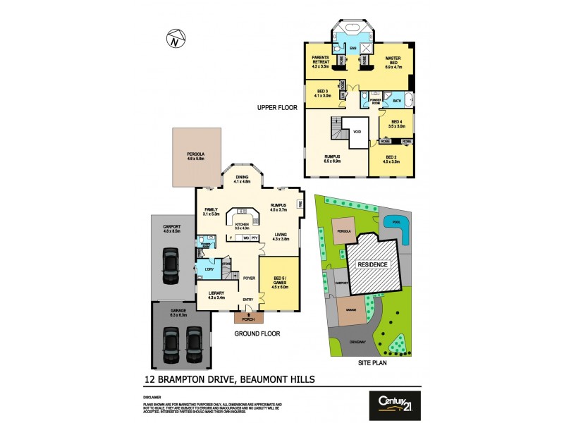 12 Brampton Drive, Beaumont Hills NSW 2155 Floorplan
