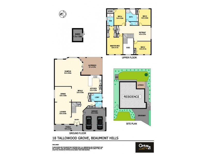 18 Tallowood Grove, Beaumont Hills NSW 2155 Floorplan