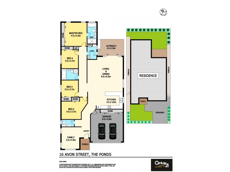 16  Avon Street, The Ponds NSW 2769 Floorplan
