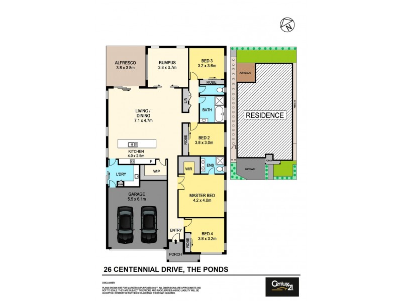 26 Centennial Drive, The Ponds NSW 2769 Floorplan