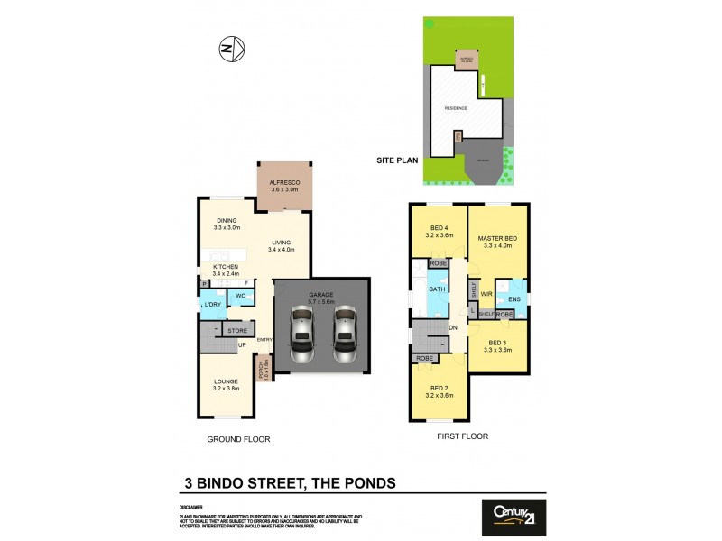 3 Bindo Street, The Ponds NSW 2769 Floorplan