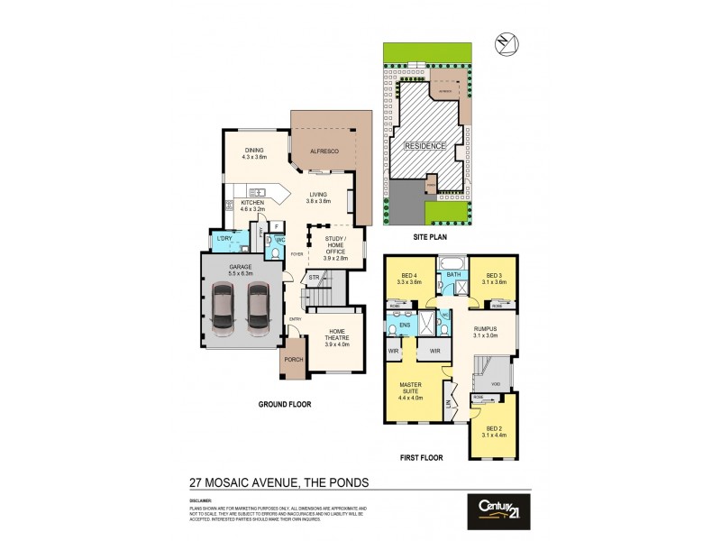 27  Mosaic Avenue, The Ponds NSW 2769 Floorplan