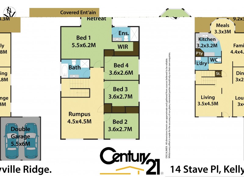 14 Stave Place, Kellyville Ridge NSW 2155 Floorplan