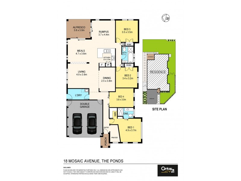 18 Mosaic Avenue, The Ponds NSW 2769 Floorplan