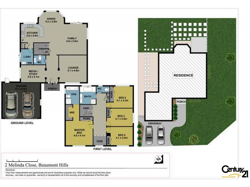 2 Melinda Close, Beaumont Hills NSW 2155 Floorplan