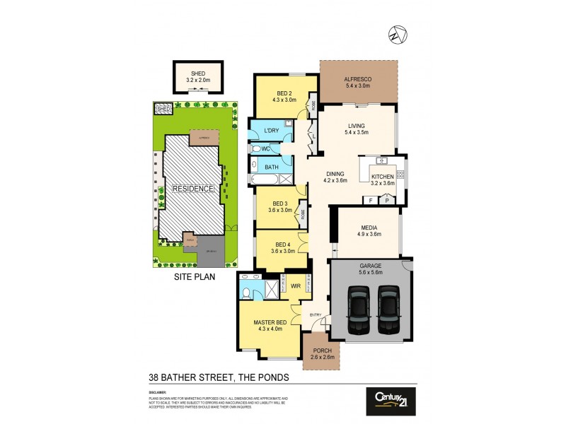 38 Bather Street, The Ponds NSW 2769 Floorplan