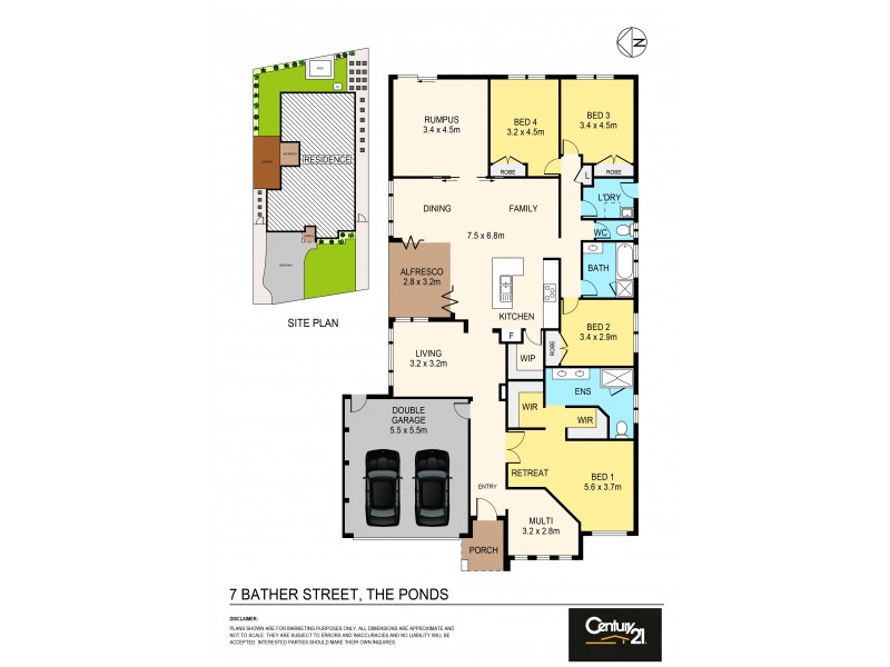 7 Bather Street, The Ponds NSW 2769 Floorplan