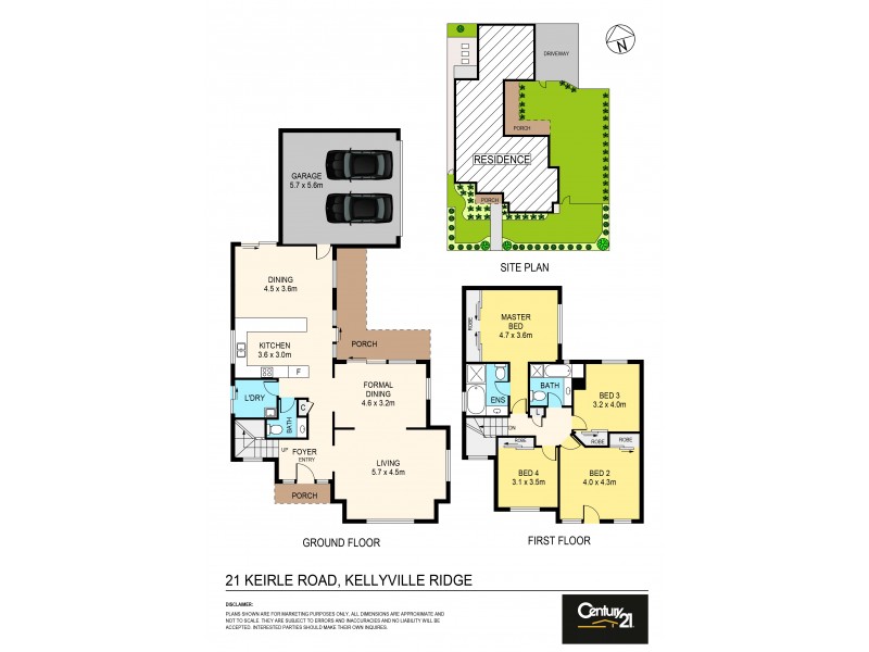 21 Keirle Road, Kellyville Ridge NSW 2155 Floorplan