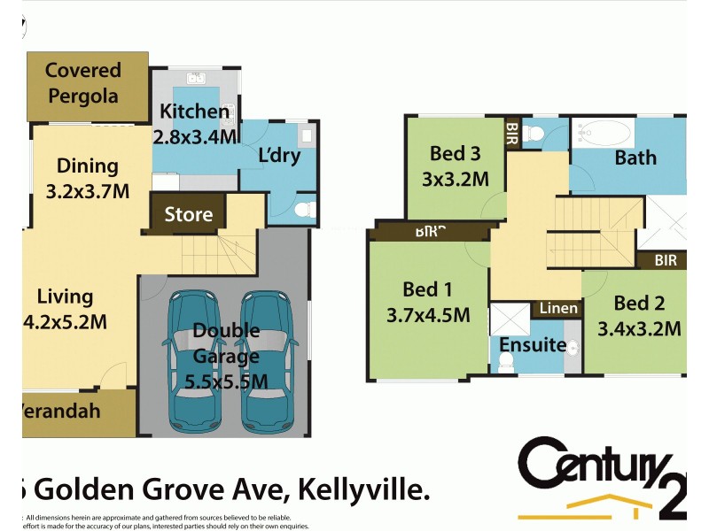3/6 Golden Grove Avenue, Kellyville NSW 2155 Floorplan