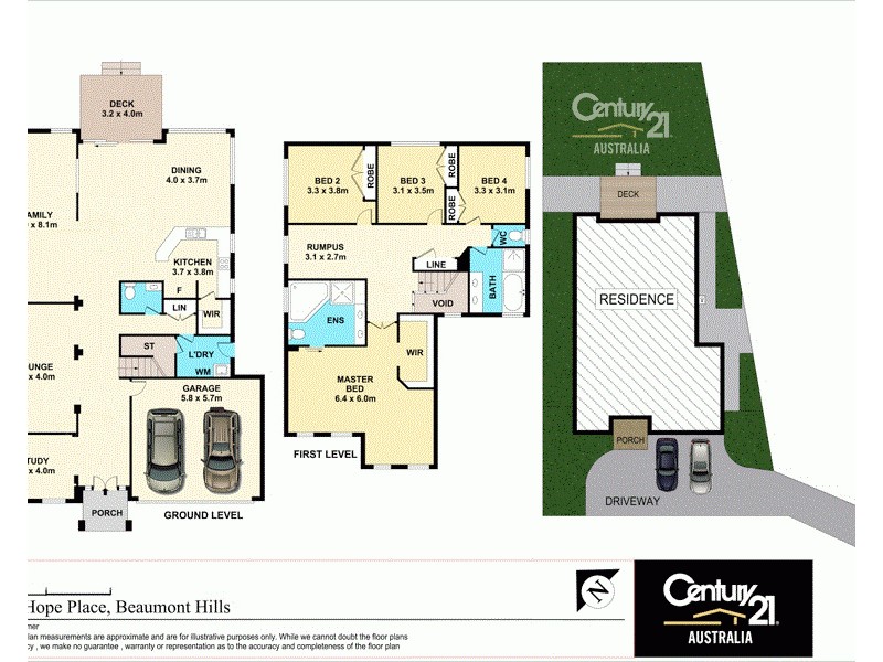 8 Hope Place, Beaumont Hills NSW 2155 Floorplan
