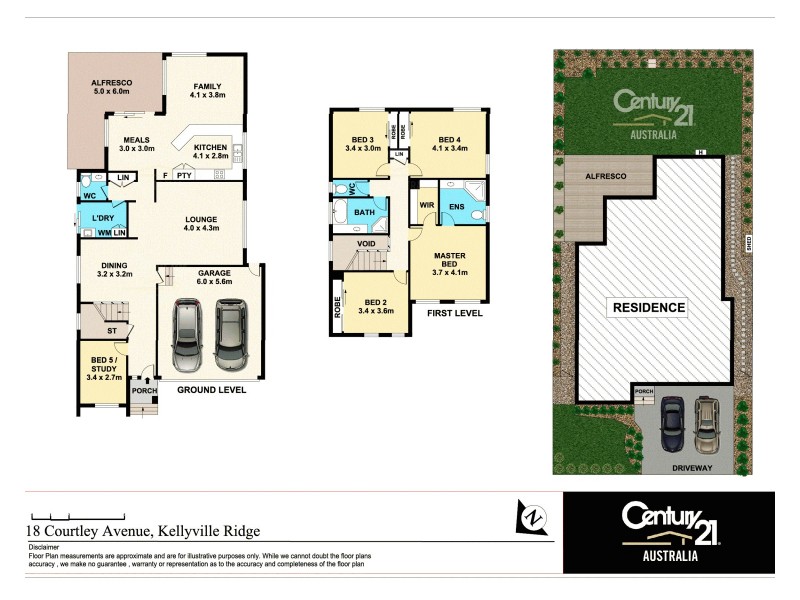 18 Courtley Avenue, Kellyville Ridge NSW 2155 Floorplan