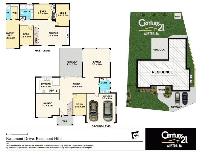 13 Beaumont Drive, Beaumont Hills NSW 2155 Floorplan