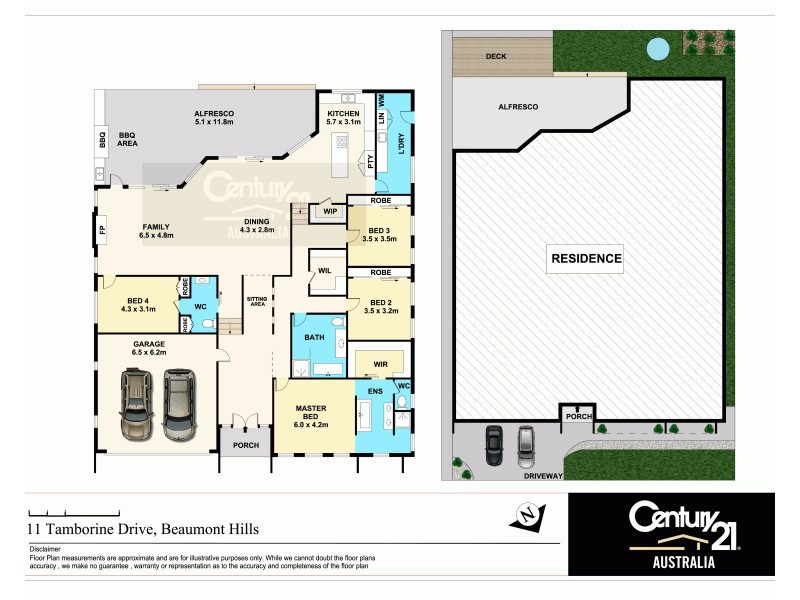 11 Tamborine Drive, Beaumont Hills NSW 2155 Floorplan