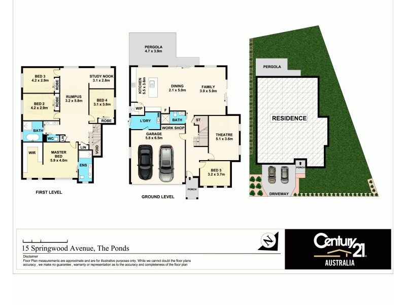 15 Springwood Avenue, The Ponds NSW 2769 Floorplan