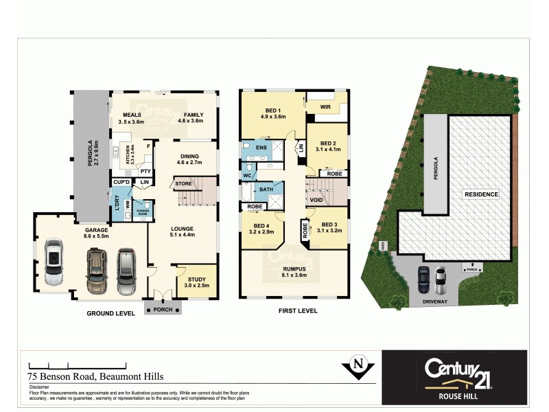 75 Benson, Beaumont Hills NSW 2155 Floorplan