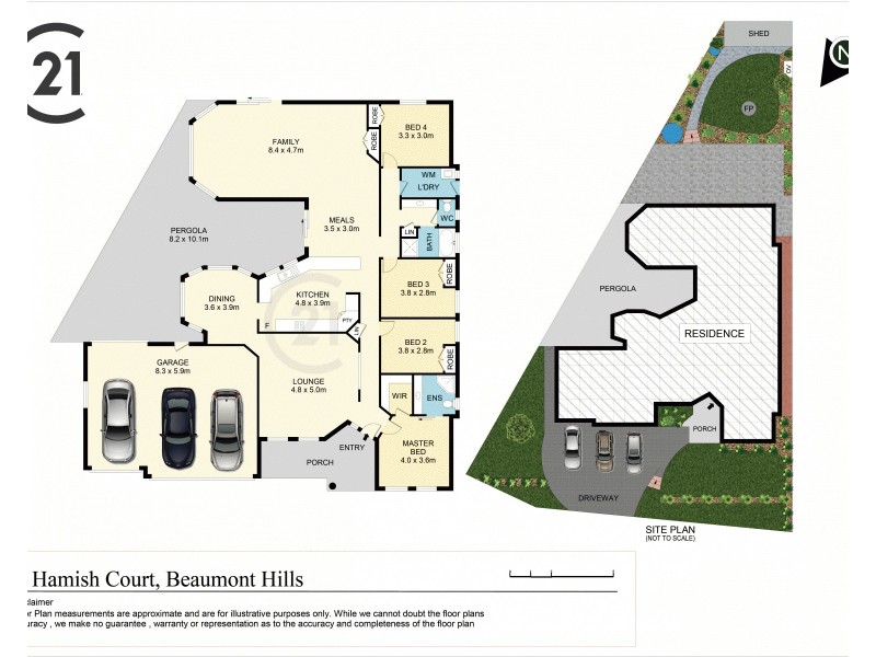 3 Hamish Court, Beaumont Hills NSW 2155 Floorplan