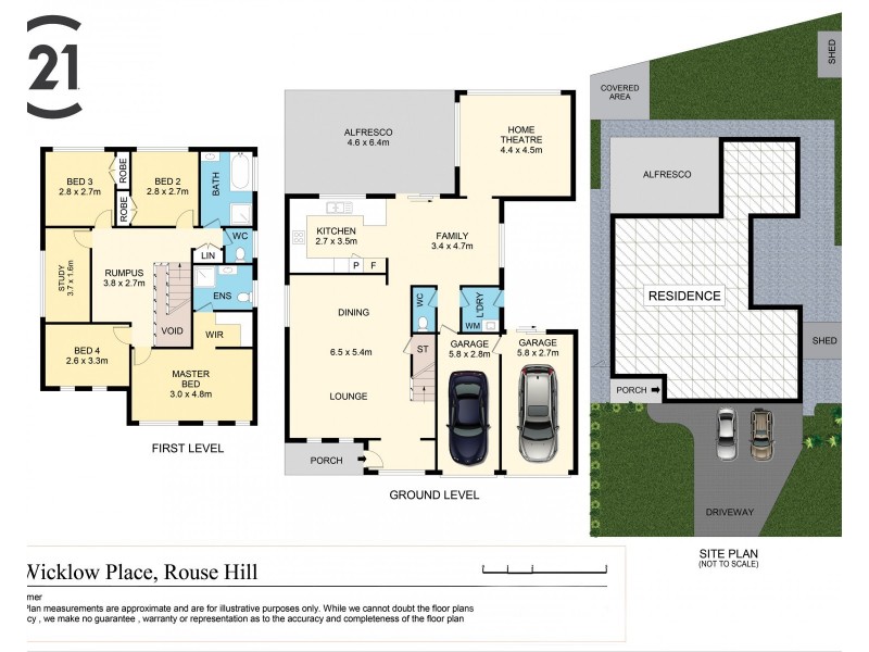 6 Wicklow Place, Rouse Hill NSW 2155 Floorplan