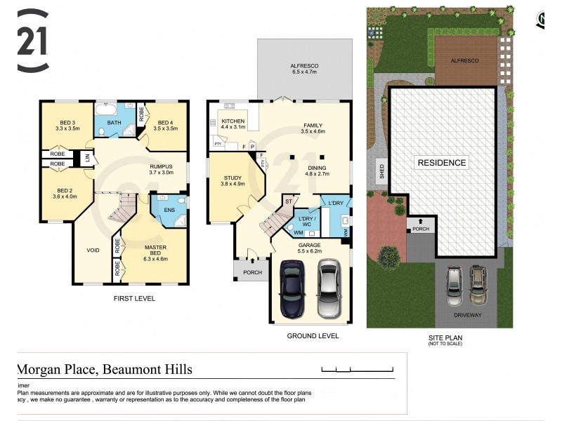 6 Morgan Place, Beaumont Hills NSW 2155 Floorplan