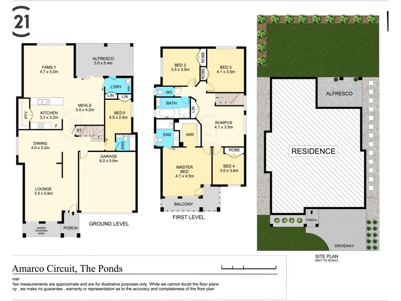 22 Amarco Circuit, The Ponds NSW 2769 Floorplan