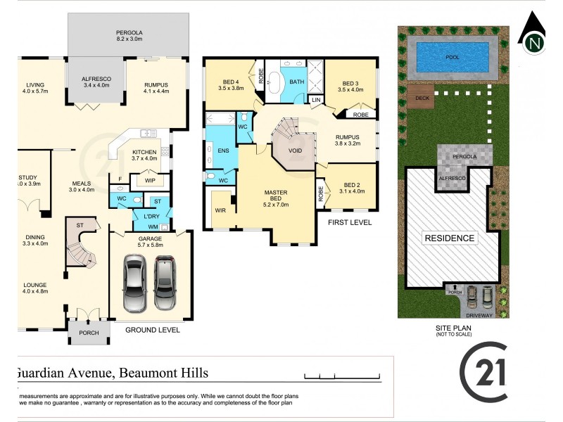 59 Guardian Avenue, Beaumont Hills NSW 2155 Floorplan