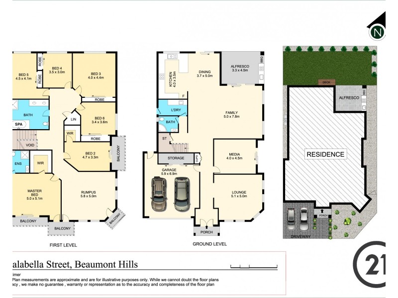1 Falabella Street, Beaumont Hills NSW 2155 Floorplan