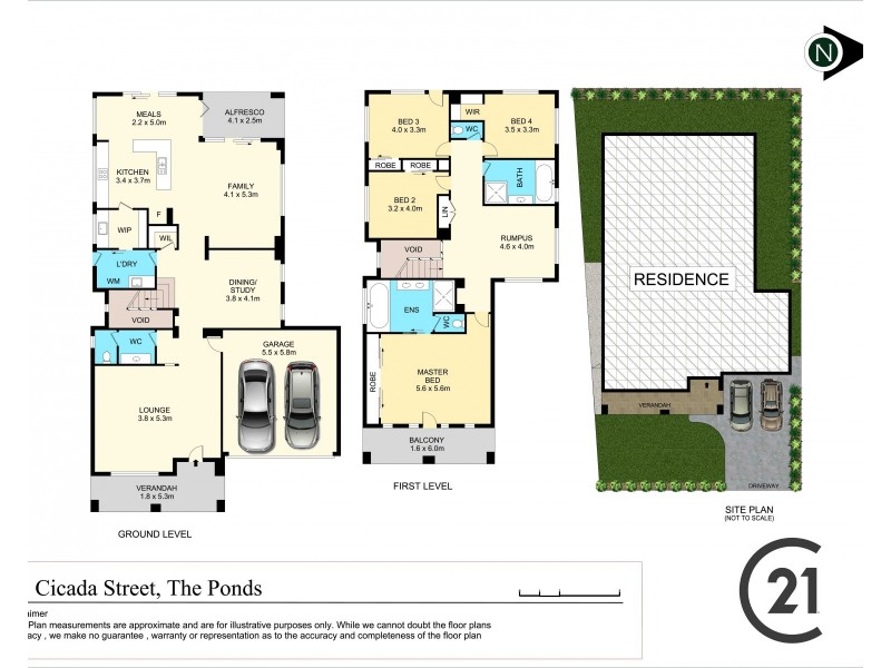 21 Cicada Street, The Ponds NSW 2769 Floorplan