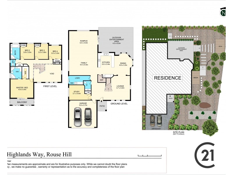 20 Highlands Way, Rouse Hill NSW 2155 Floorplan