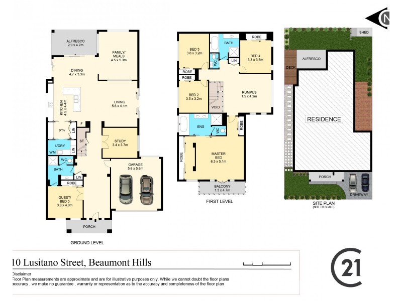 10 Lusitano Street, Beaumont Hills NSW 2155 Floorplan