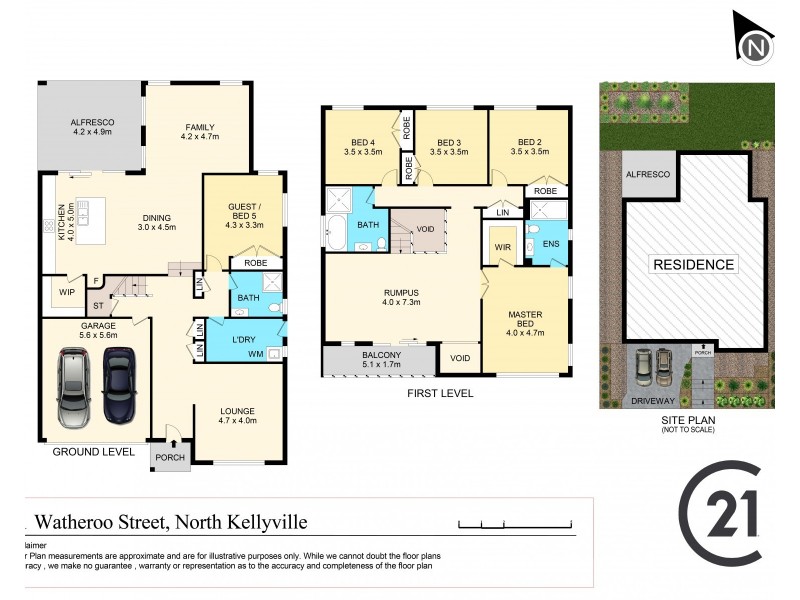 21 Watheroo Street, Kellyville NSW 2155 Floorplan