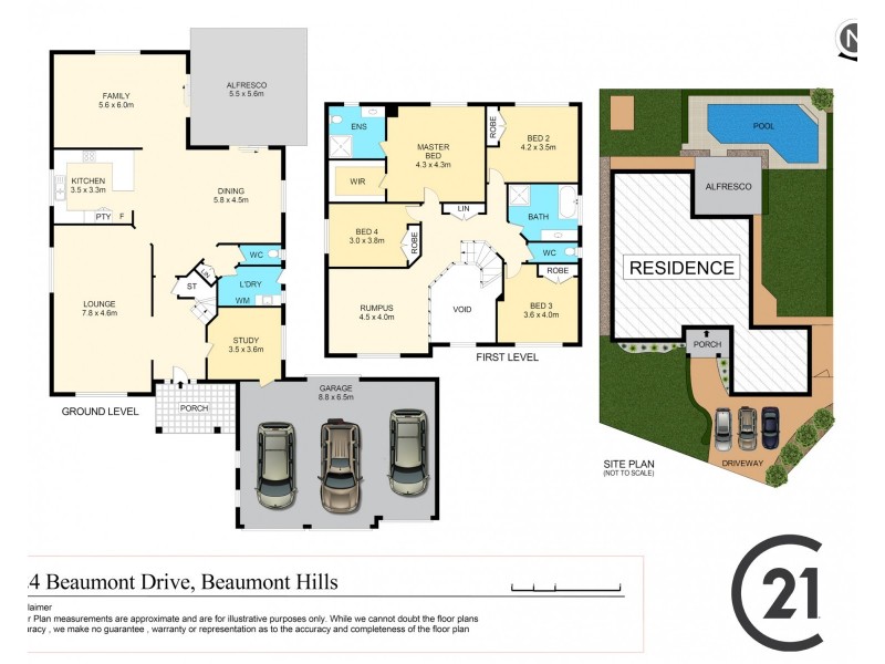 24 Beaumont Drive, Beaumont Hills NSW 2155 Floorplan