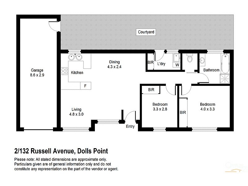 2/132 Russell Avenue, Dolls Point NSW 2219 Floorplan