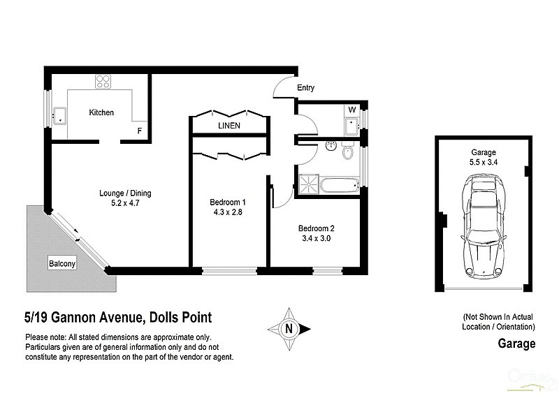 5/19 Gannon Avenue, Dolls Point NSW 2219 Floorplan