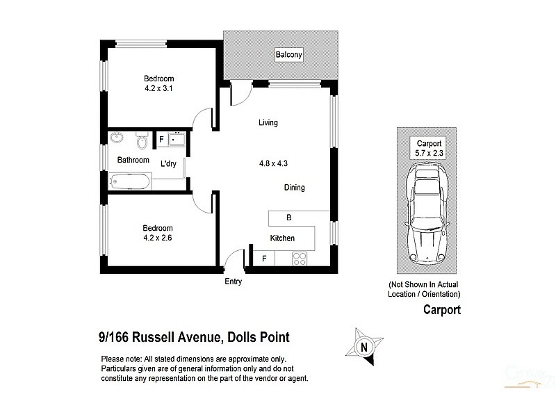 9/166-168 Russell Avenue, Dolls Point NSW 2219 Floorplan