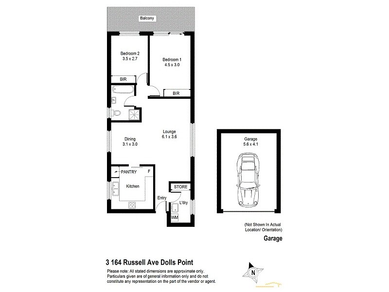 3/164 Russell Avenue, Dolls Point NSW 2219 Floorplan