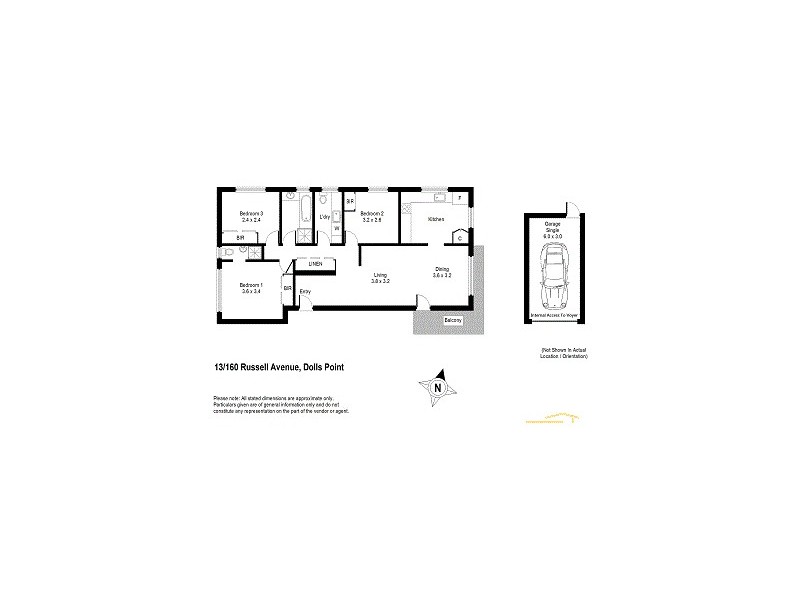 13/160 Russell Avenue, Dolls Point NSW 2219 Floorplan